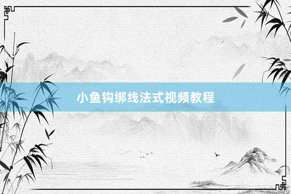 小鱼钩绑线法式视频教程
